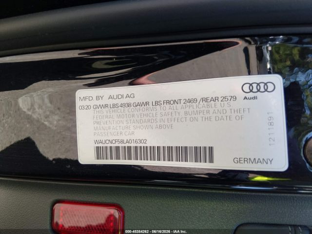 AUDI A5 SPORTBACK PREMIUM PLUS 2020, фото 10