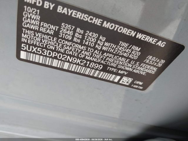 BMW X3 XDRIVE30I 2022, фото 10