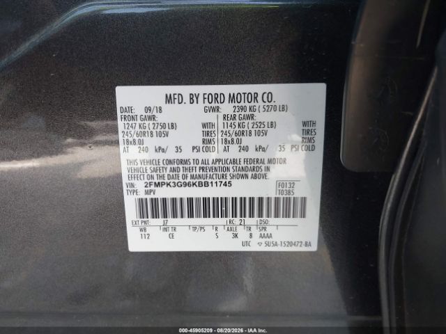 FORD EDGE SE 2019, фото 10