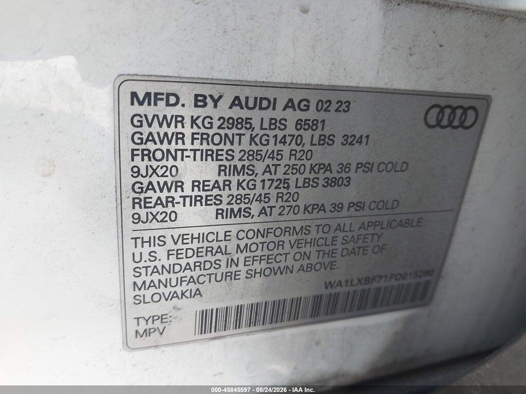 2023 Audi Q7 PREMIUM PLUS 55 TFSI QUATTRO TIPTRONIC, фото 9