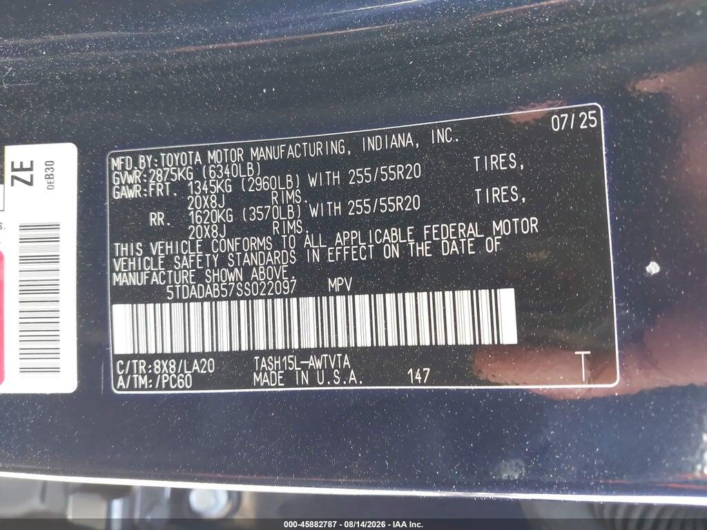 2025 Toyota Grand Highlander HYBRID LIMITED MAX, фото 9