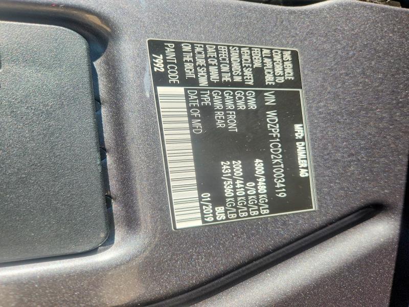 2019 Mercedes-Benz Sprinter 2500/3500, фото 14