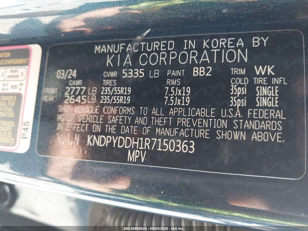 2024 Kia SPORTAGE PLUG-IN HYBRID X-LINE, фото 9