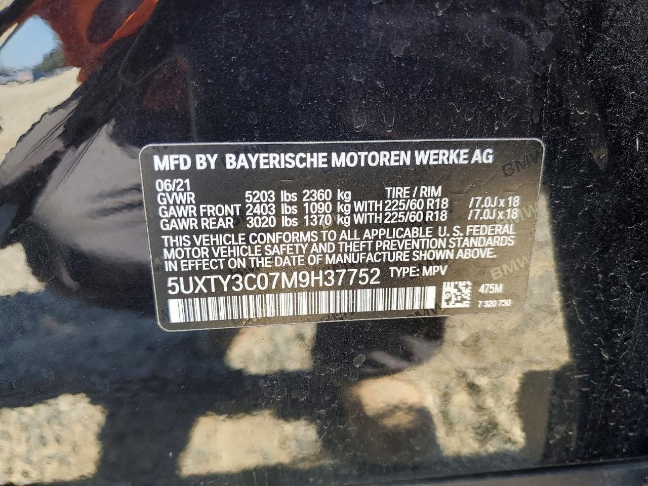 2021 BMW X3 SDRIVE30I, фото 12